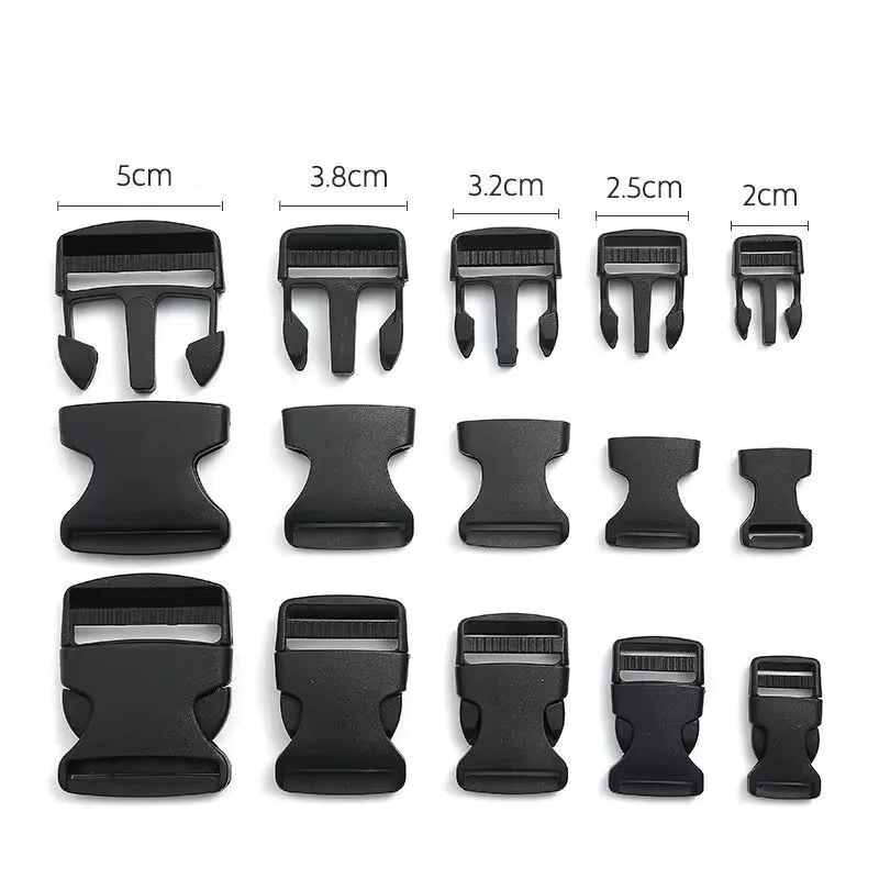 KY Custom Color Size 10mm/15mm/20mm/25mm Colorful Quick Release Buckle Plastic Side Release Buckles