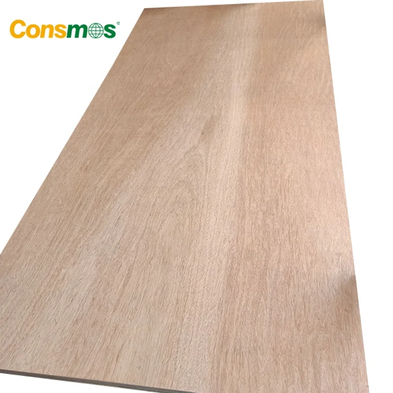 Comsmos 18mm Hardwood Core Bintangor Pine Birch Commercial Plywood For Furniture