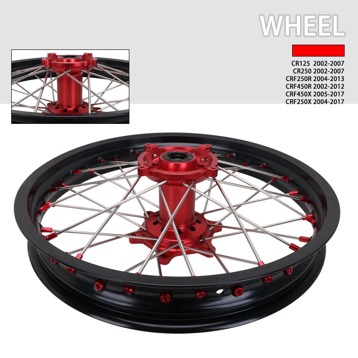 JFG CR125 CR250 CRF250R CRF450R CRF250X 450X набор ступиц и ободов для мотоцикла