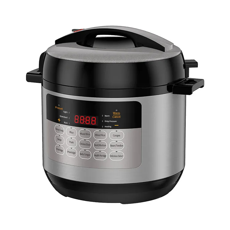 
 New design small pressure cooker 5l digital electrical power 1000W stainless steel cover  