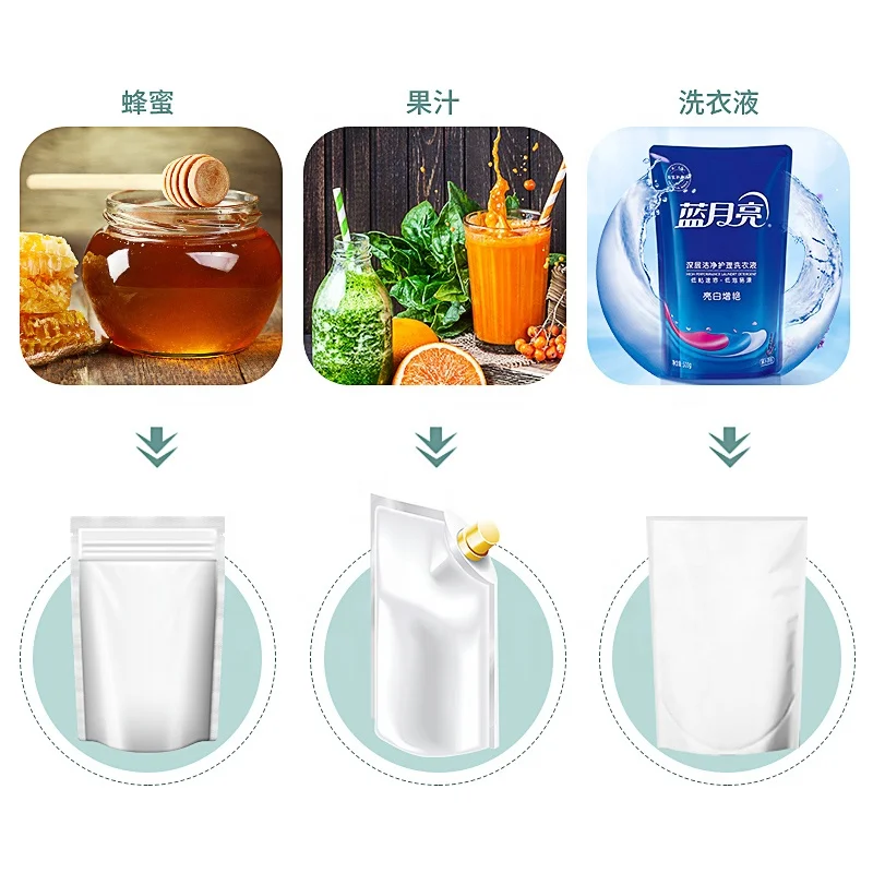 30ml Toner Lotion Oil Fruit Jam Honey Energy Gel Filling Premade Special Shape Bag Irregular Sachet Liquid Packing Machine