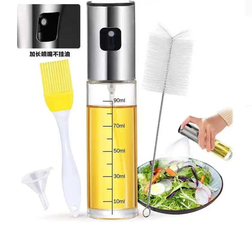 Factor Hot Sale Oil Sprayer for Cooking 100ml Olive Oil Spritzer Oil Sprayer for Air Fryer Salad BBQ Roasting