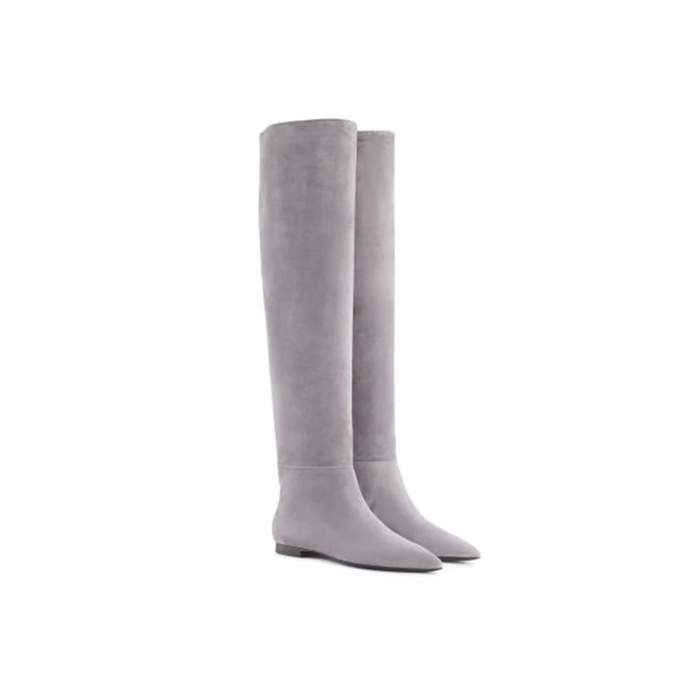 Careful Selection Italian Fashion Winter Over-The-Knee Boots High-End Elegant Leather Footwear