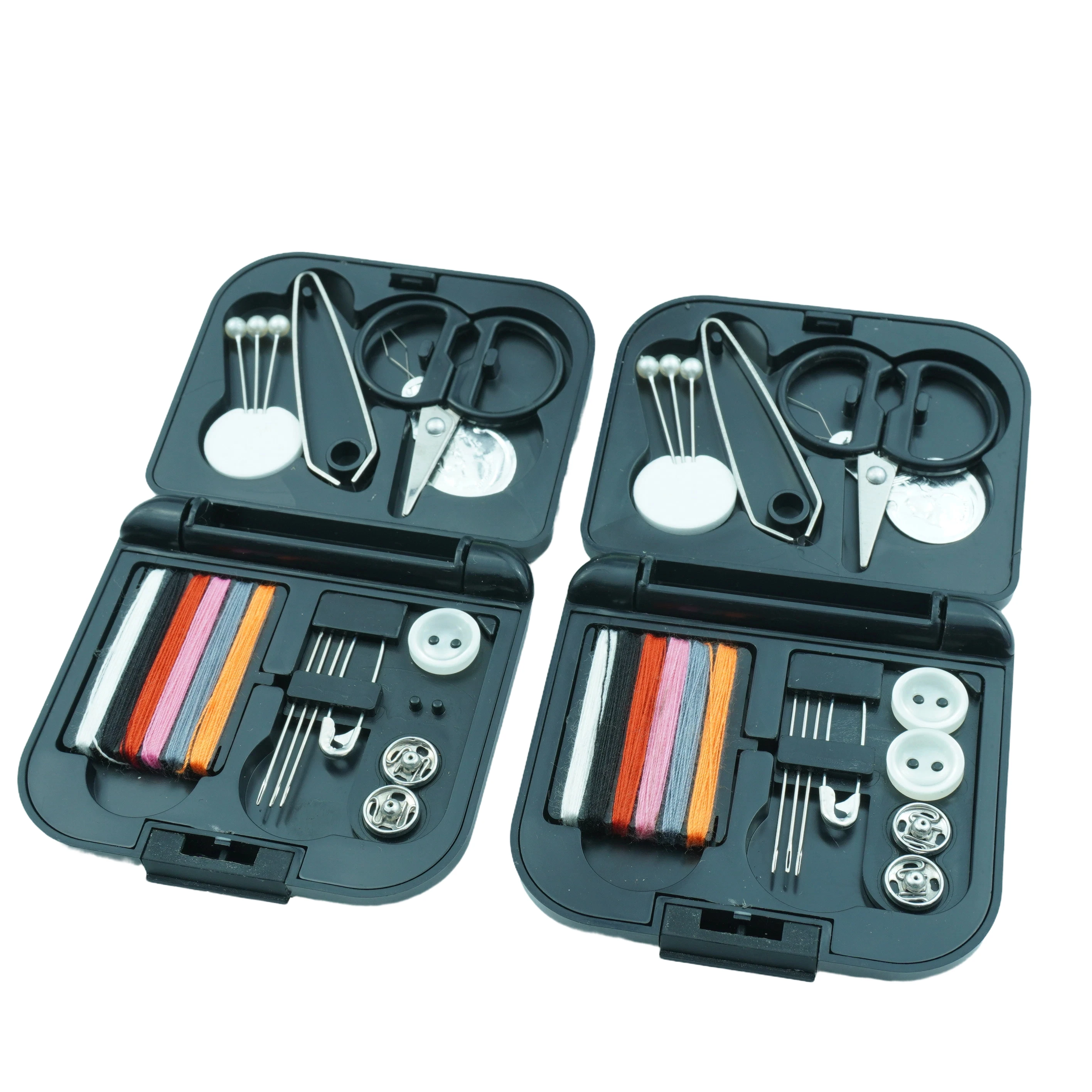 Hot Sale Custom Stainless Steel Portable Mini Sewing Kit with Needle and Thread Buttons for Home Travel and Hotel