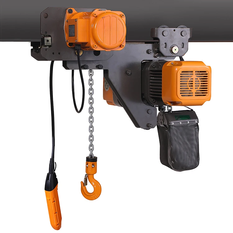 KDH  2 ton electric hoist cranes used low headroom chain hoist with trolley high speed