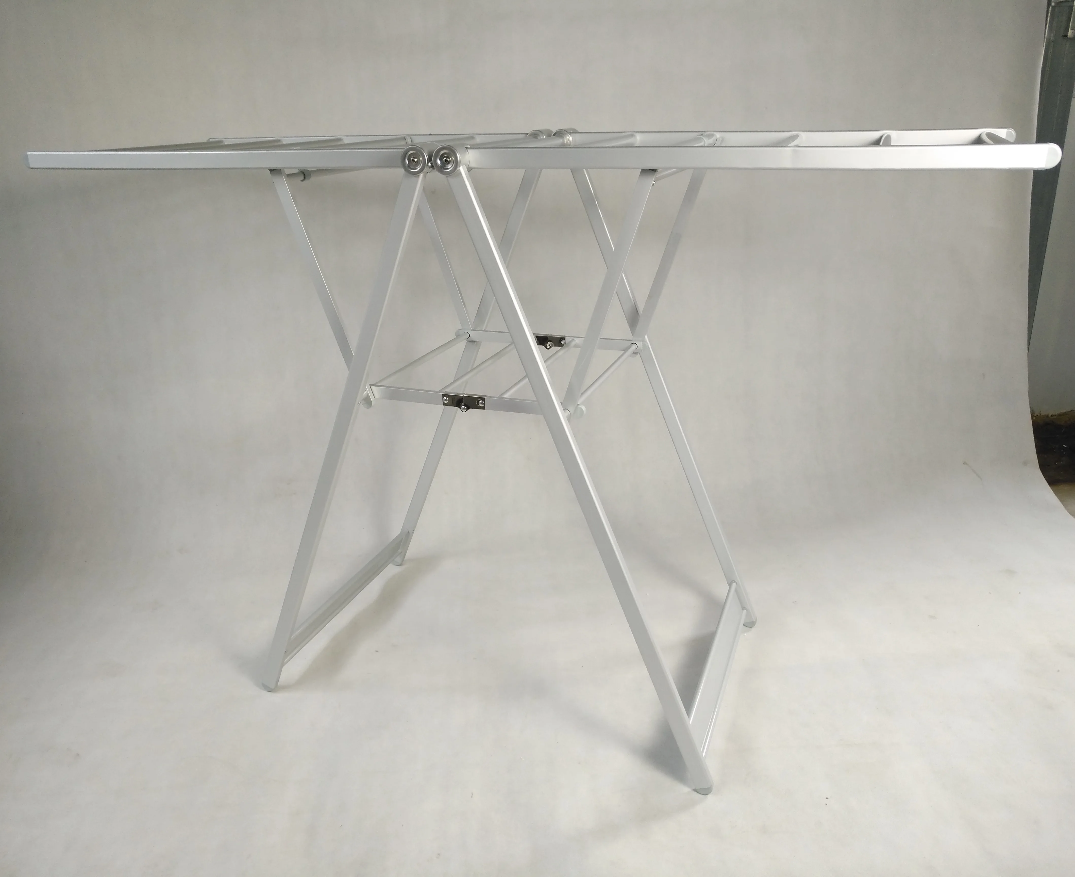 AL-8019C-1.3  Aluminum Alloy Foldable Hanger Clothes Drying Rack Cloth Dryer Stand Folding Garment Laundry Rack