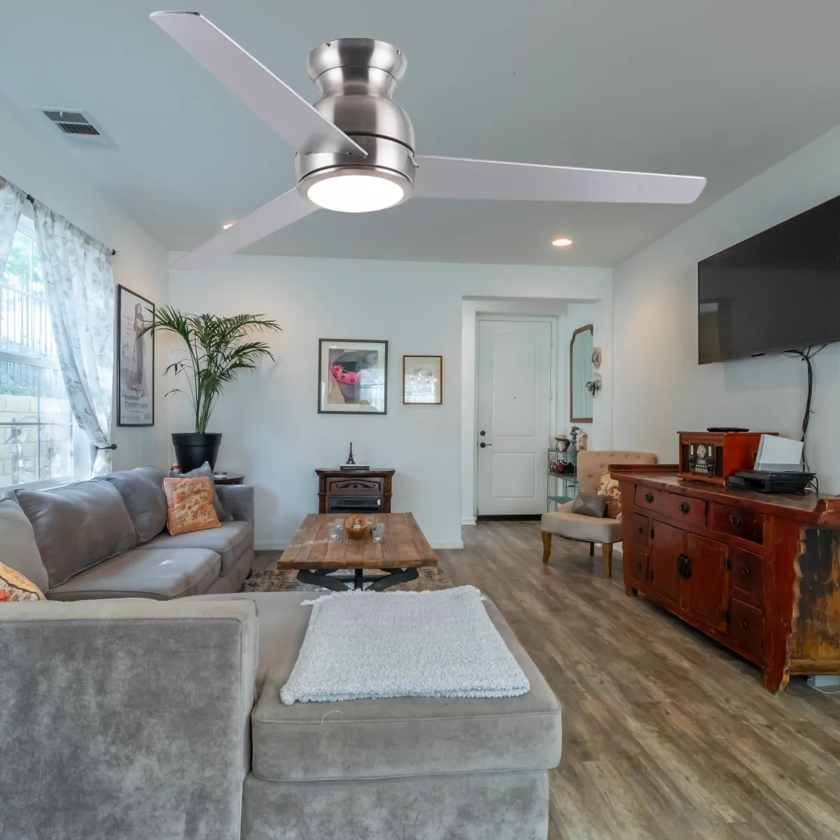 JK ZS-48-19015BN 220 Volt 48 Inch Dimmable Led Chandelier Ceiling Lamp With Led Light