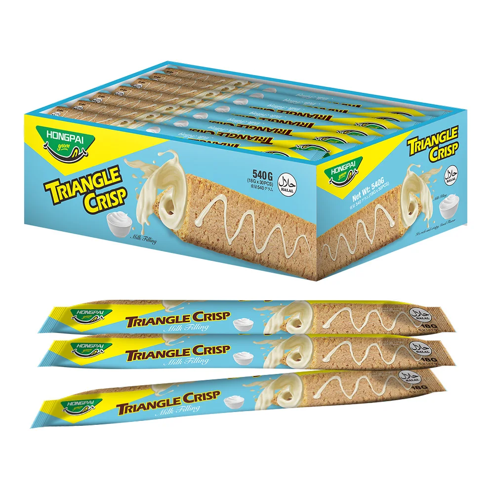 Ready to Eat Chinese Food Sweet Snack Chocolate Filled Crisp Biscuits