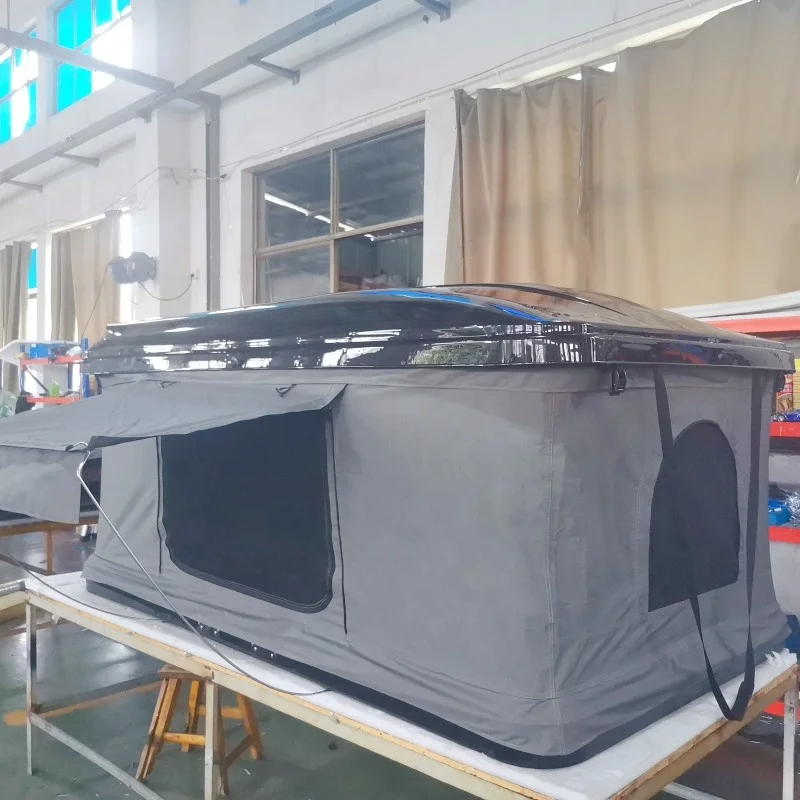 4WD Overlanding Camping Truck Roof Rack Tent Canvas 2 Person Hard Shell Roof Top Tent For Sale