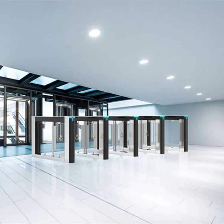 RFID Mechanical Pedestrians Access Control High Security Turnstile Swing Barrier Gate