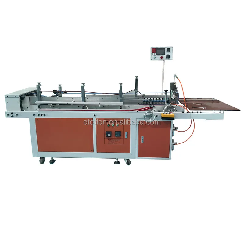 Semi automatic plastic PET box pasting machine ,PUR glue pasting PET box machine ,toden plastic box machine