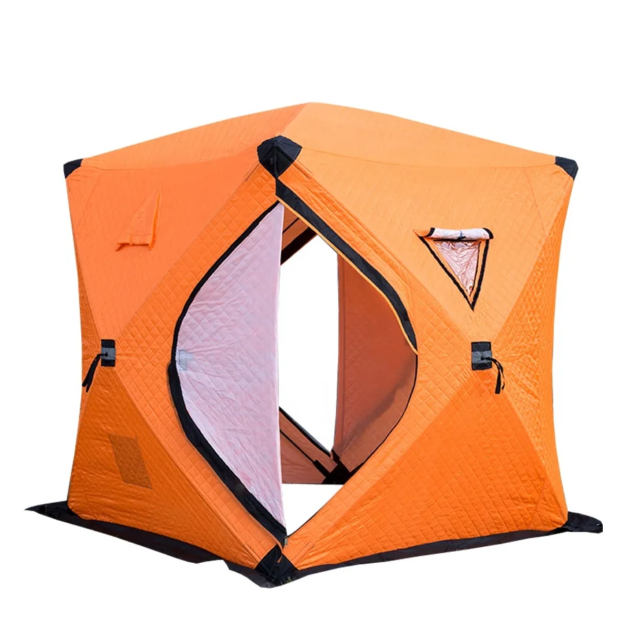 Pop up Sauna Tent transparent skylight ice fishing sweat prism tent with chimney hole Graphene fabric