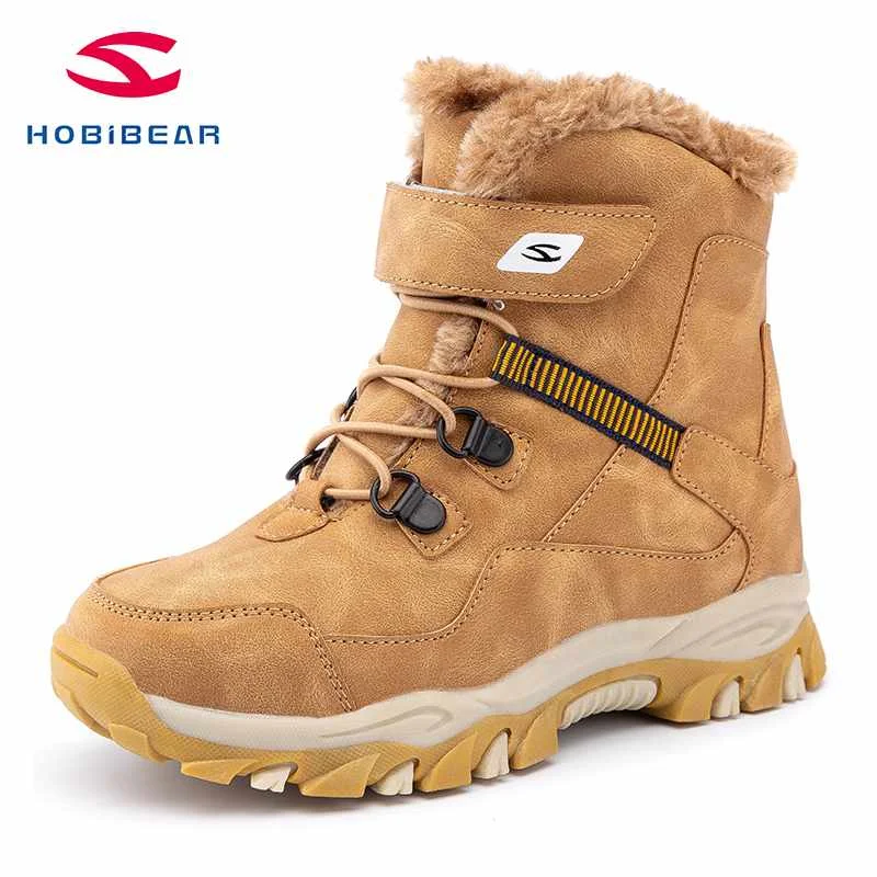 
Warm Boots For Girl Fashionable Design Casual Shoes With Cotton Lining Comfortable Wear Outdoor Kids Boots 