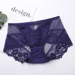 Plus Size Underwear Women Breathable Sexy Lace Underwear Woman Panties