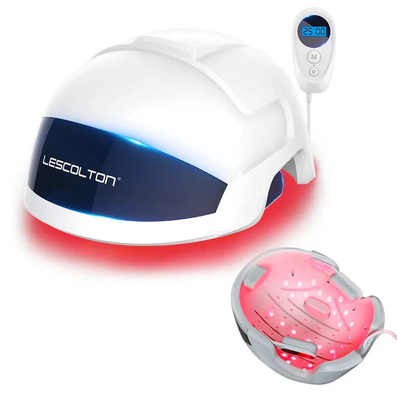
Lescolton factory hot sale home use laser hair growth helmet lllt led therapy device system laser hair growth machine 