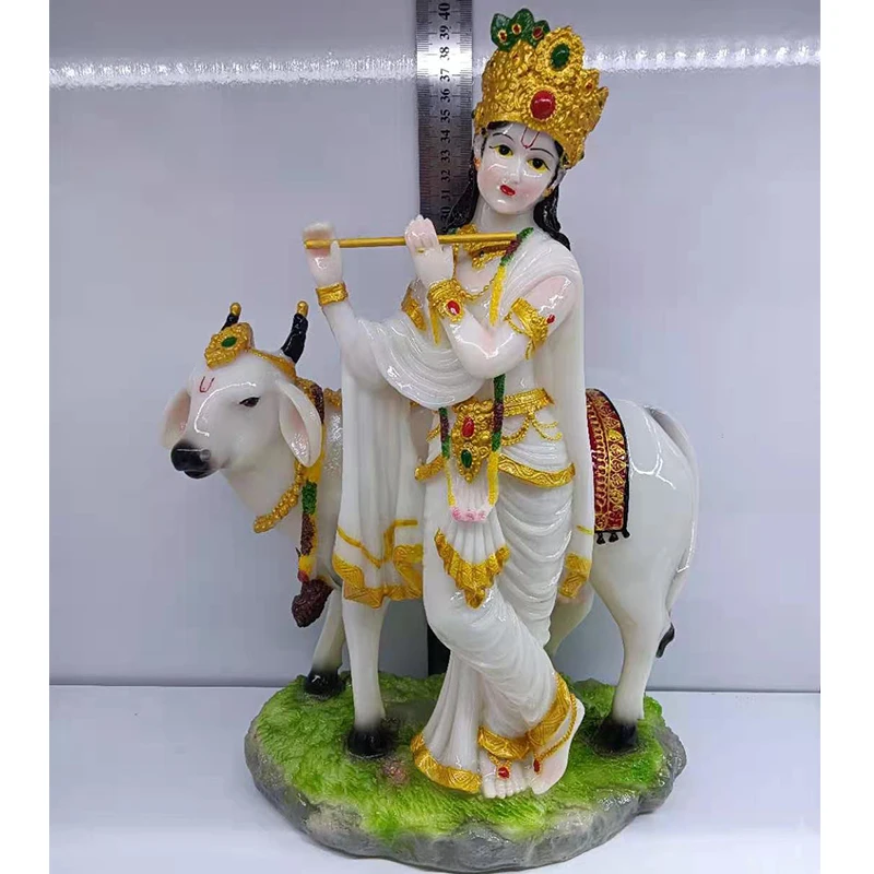 Artsculp Supply Poly Resin Hindu God Nandideva Nandikeshwara kamdhenu shiva bull vahana nandi