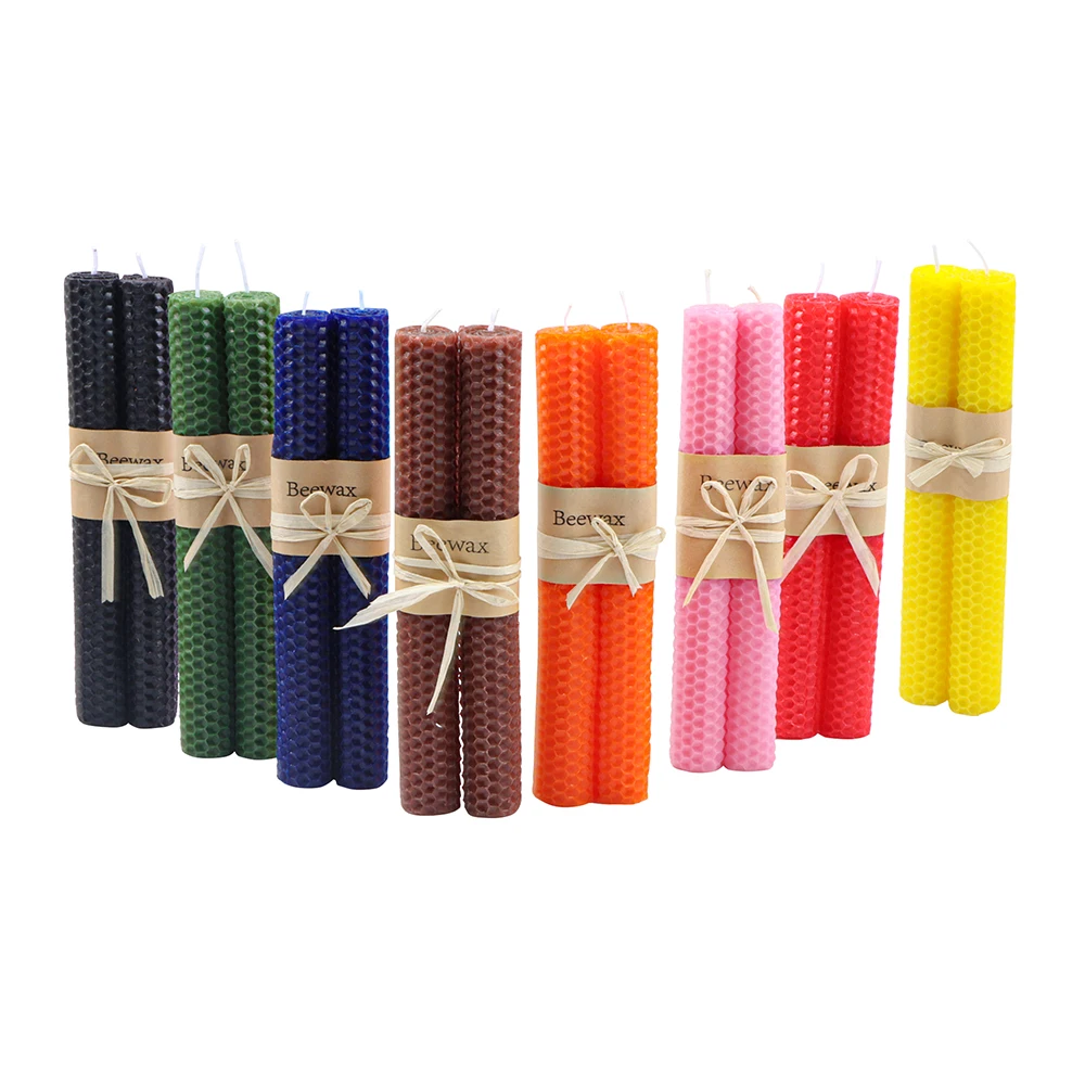 DIY Rolled Beewax Candle Silicone Molds Rolling Honeycomb Wax Sheet for Hanukkah Party