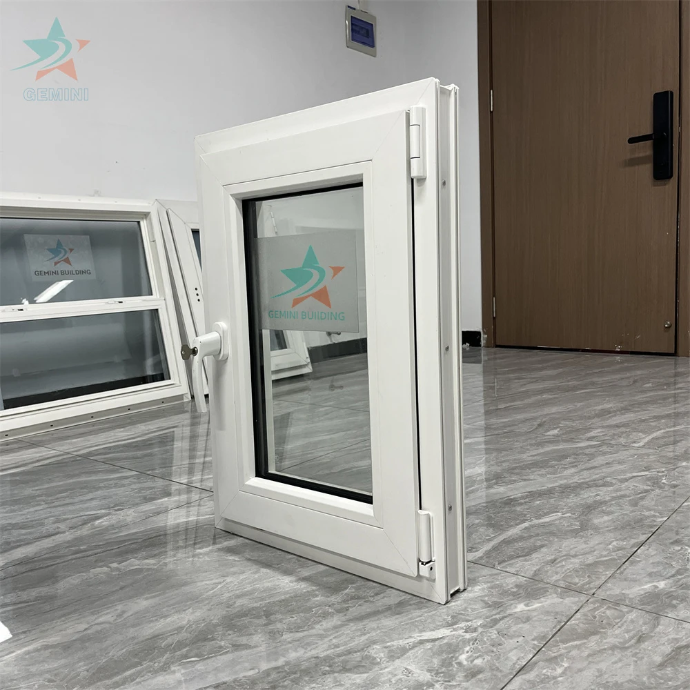 Modern popular PVC window white color UPVC sliding windows for home building
