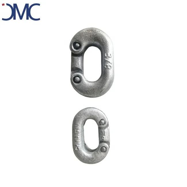 Оцинкованная стальная цепь соединительное звено овальной формы недостающее