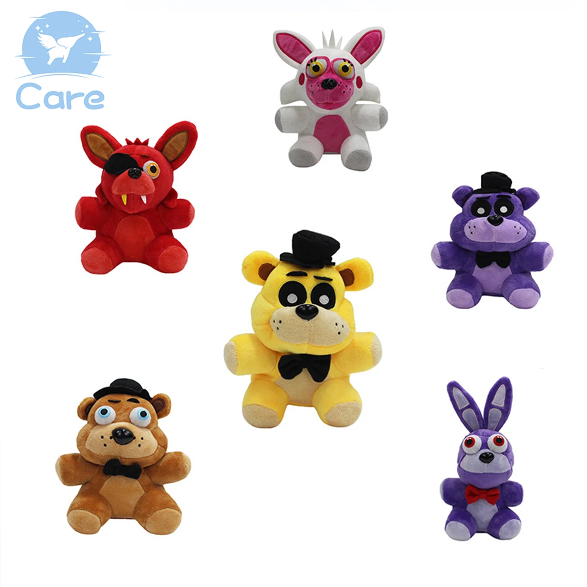 Hot Sale Five Night Cartoon Plush Toys Stuffed Animals Dolls At Freddy Nightmare Freddys Bonnie Bear Foxy Gift  Plush for Kids
