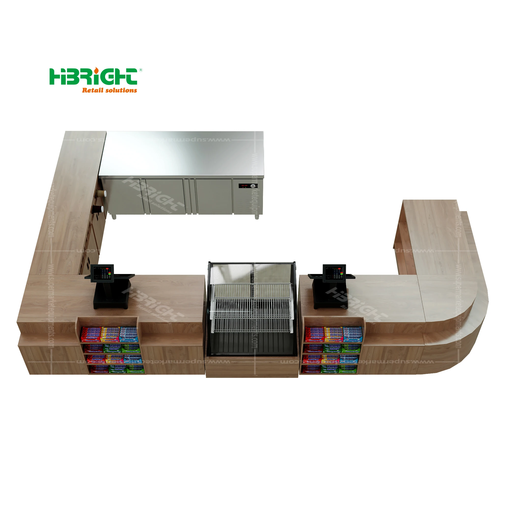 supermarket retail store wide used checkout counter cashier