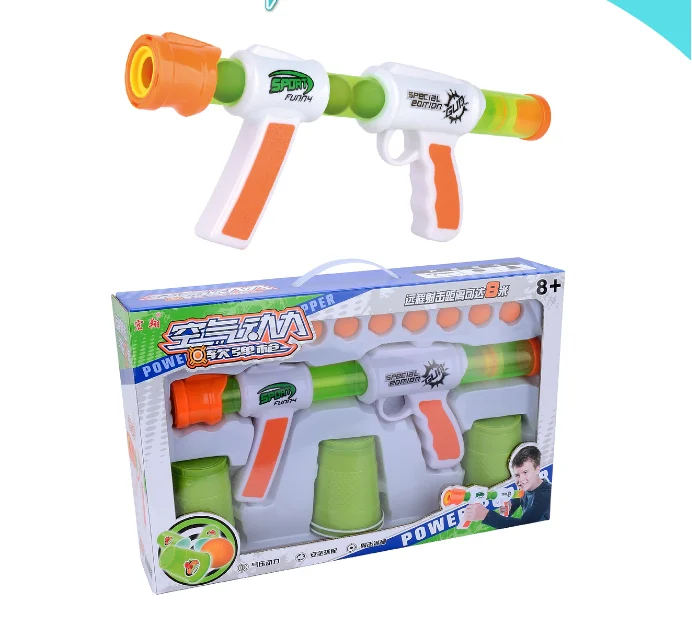 Outdoor Foam Ball Atomic Air Power Pump Pressure Toys Soft Bullet Gun Weapons Blaster Target Shooting Game For Kids