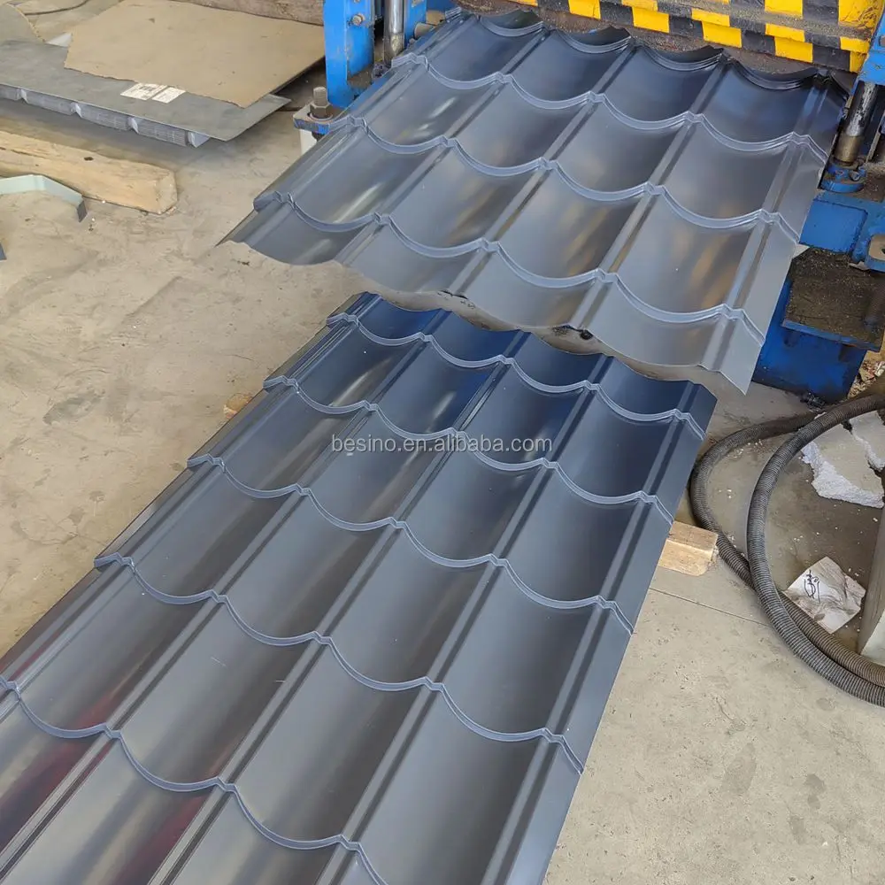 PPGI Corrugated Galvanized Steel Sheet Corrugated Steel Sheet Zinc Roofing Sheet Plain Roof Tiles