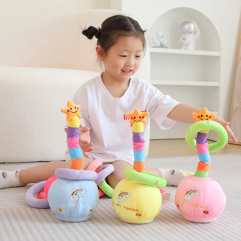 Customized baby Electric Dancing Plush Toy plush toys plush padded stacking ring cotton stacker set toys educational for kids