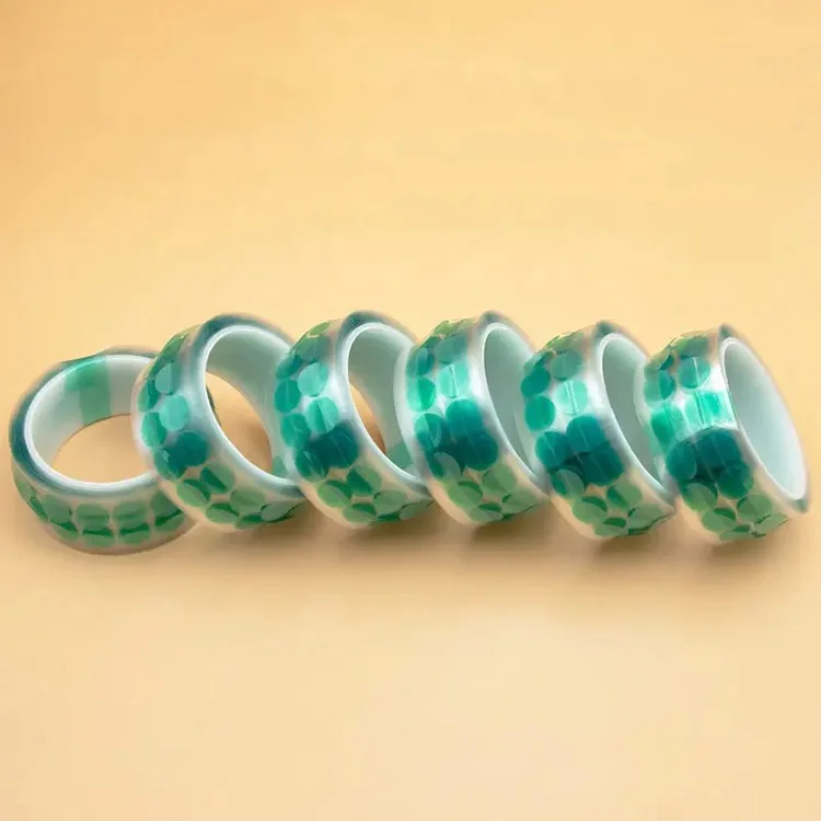 Green Masking Dots for Painting and Parking Sensor Covers die cut Discs with tab/handle High Temperature Masking Discs