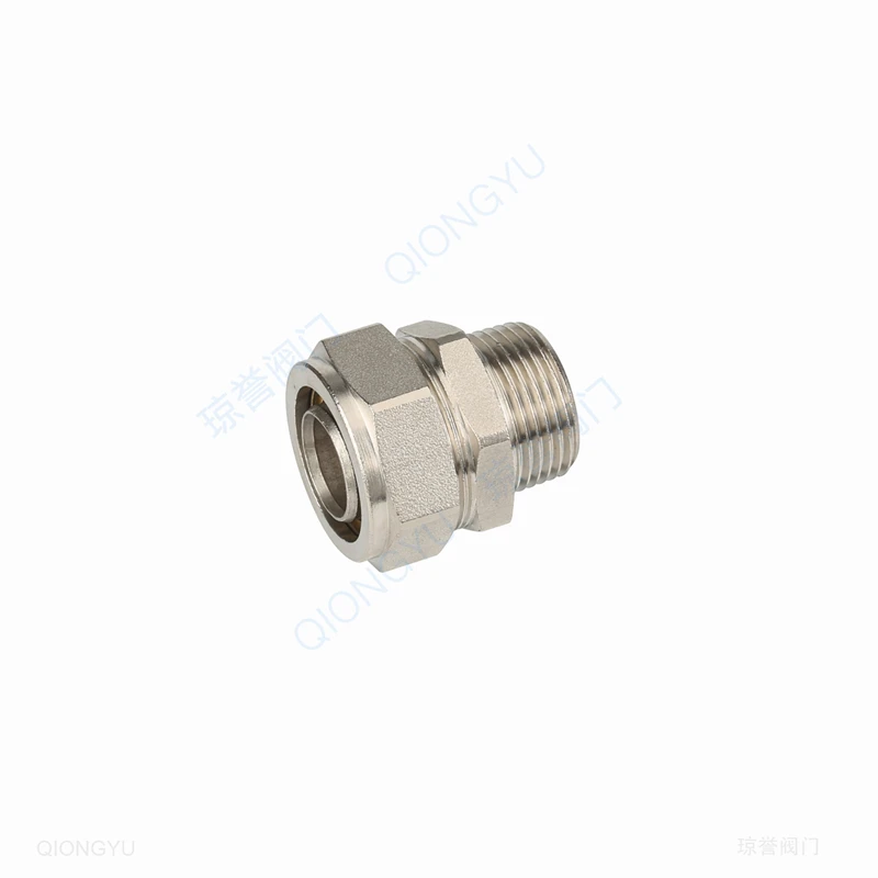 Compression straight fitting stop end pipe fittings brass faucet valve