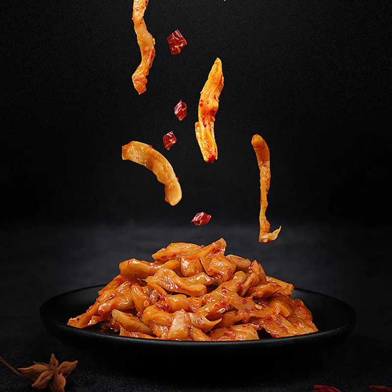 Wujiang crispy mustard 60g*100 bags of crispy radish Fuling light sweet and sour leisure meal