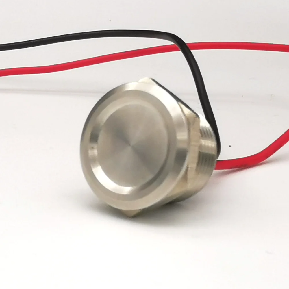 wataerproof momentary 316 stainless steel piezo switch button 16mm switch