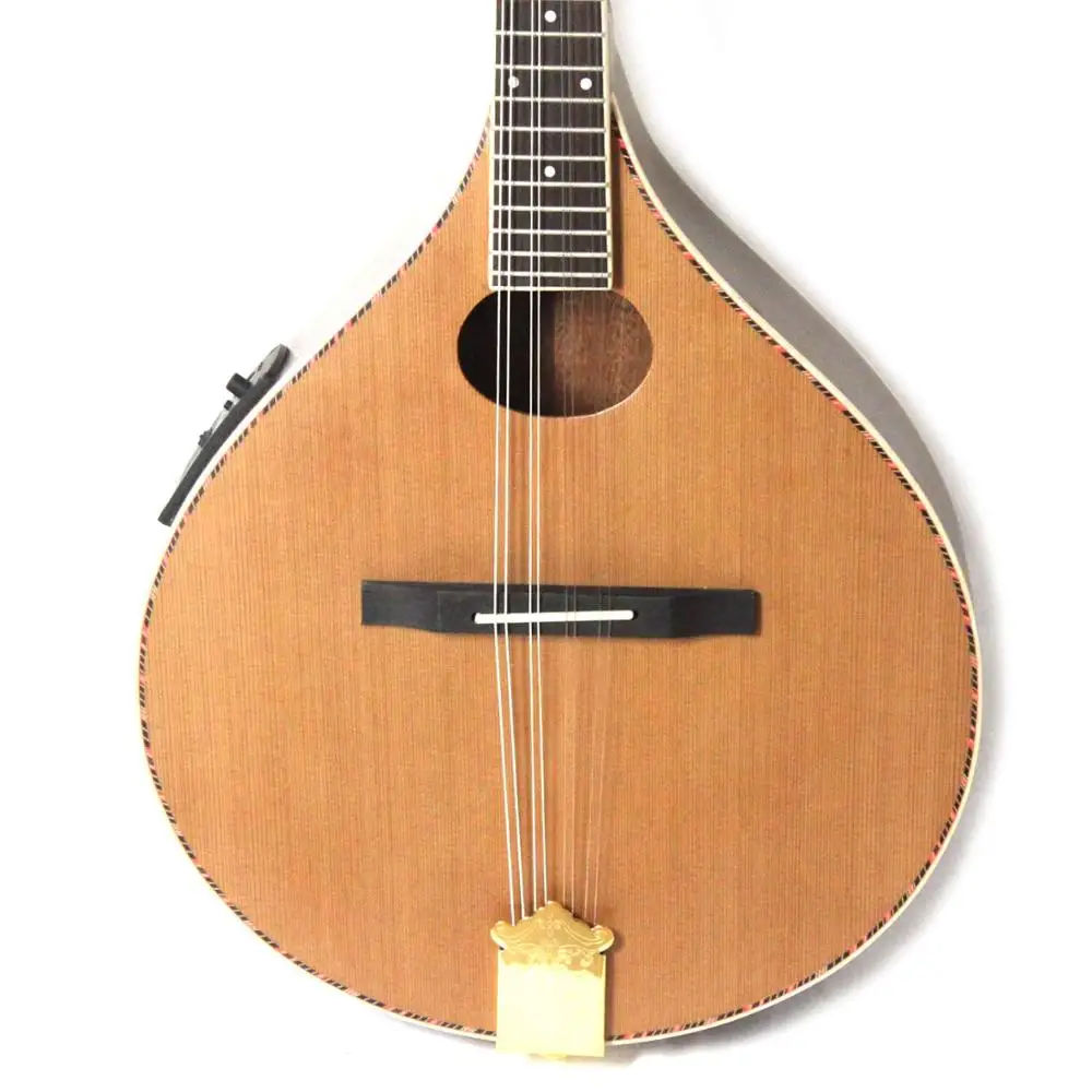 New Brand Solid Red pine top/Sapele Back & Sides Bouzouki Mandolin With EQ