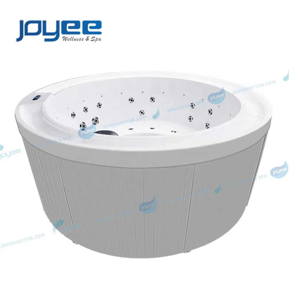 JOYEE OEM China Factory Wholesale Round Overflow Style 4 5 6 Persons Massage Hot Tub Spa 4 Swim Pool
