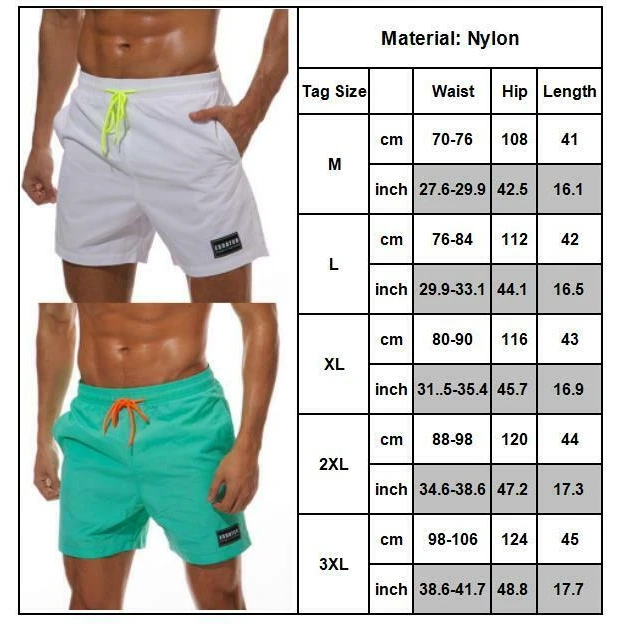 Plus Size Swimming Shorts for Men Drawstring Elasticated Waist Pockets Swim Trunk Plain Summer Beach Wear