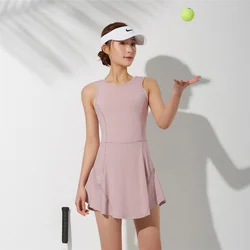 Glare U-shaped Halter Breathable And Quick-drying One-piece Yoga Suit Tennis Clothes
