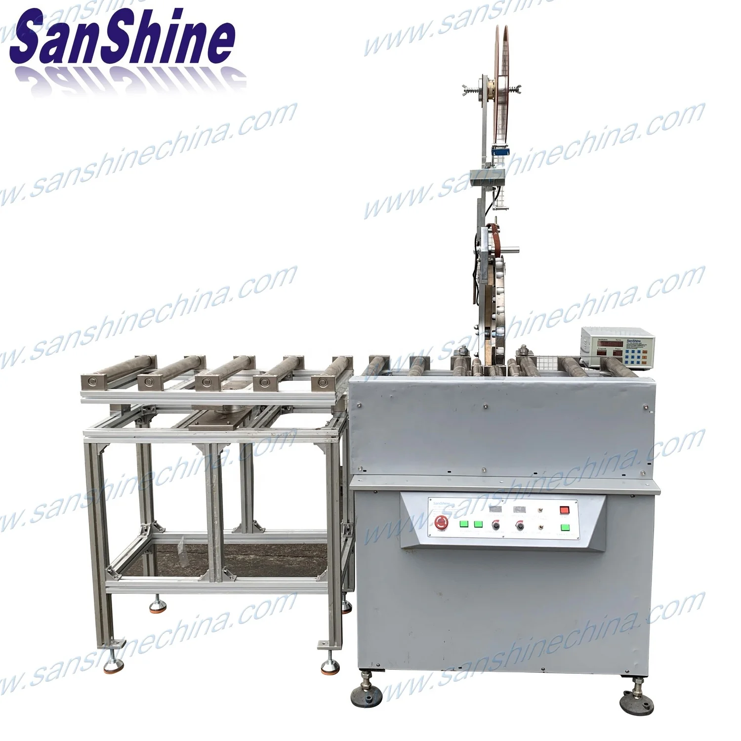 programable automatic large rectangular transformer steel core coil insulation tape wrapping machine