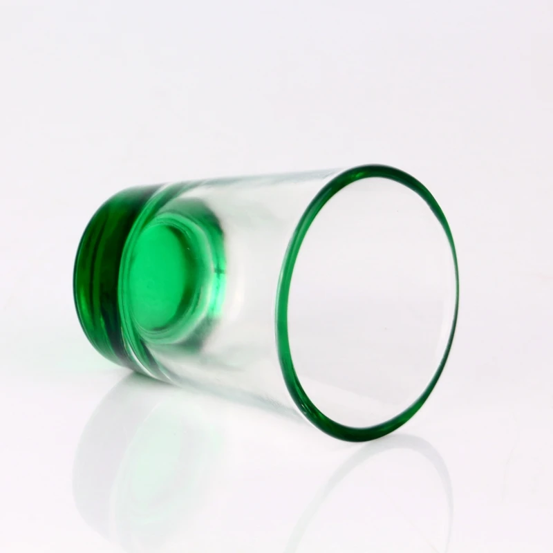 Amazon hot selling high quality stocked 2oz tequila shot glass with color at bottom