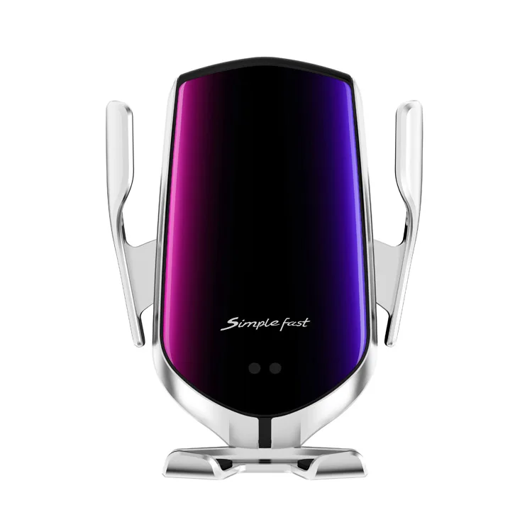2020 Amazon hot sale Top Seller 10w R1 with holder Fast Charging Infrared Smart Sensor Automatic clamping wireless car charger