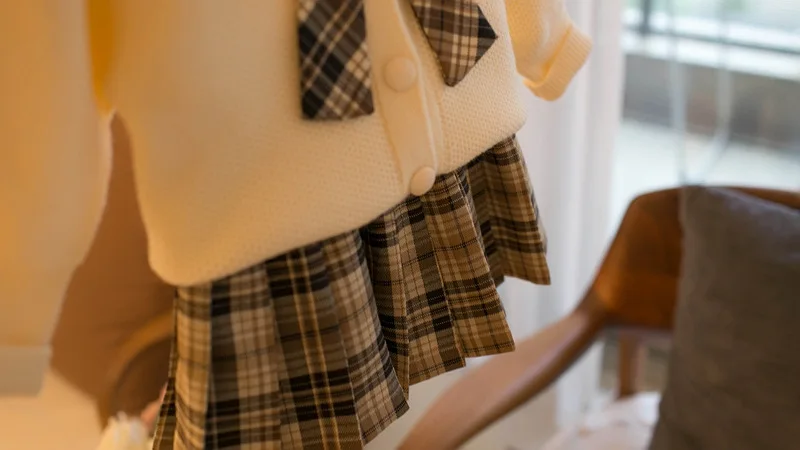 Sunny Baby Wholesale Fashion 0-4T Children Clothes Kids Girls Clothing Color Clothes Sweater Knitted Dress Sets