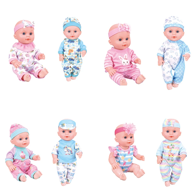 12lnch Realistic Newborn Baby Dolls with Soft Vinyl Silicone Full Body For Girls Bring A Bottle Diaper