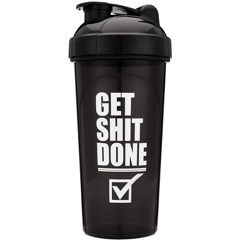 Doyoung Custom Logo BPA Free Plastic 16oz 25oz Shaker Cup Protein Shake Sports Gym Protein Shaker Bottle