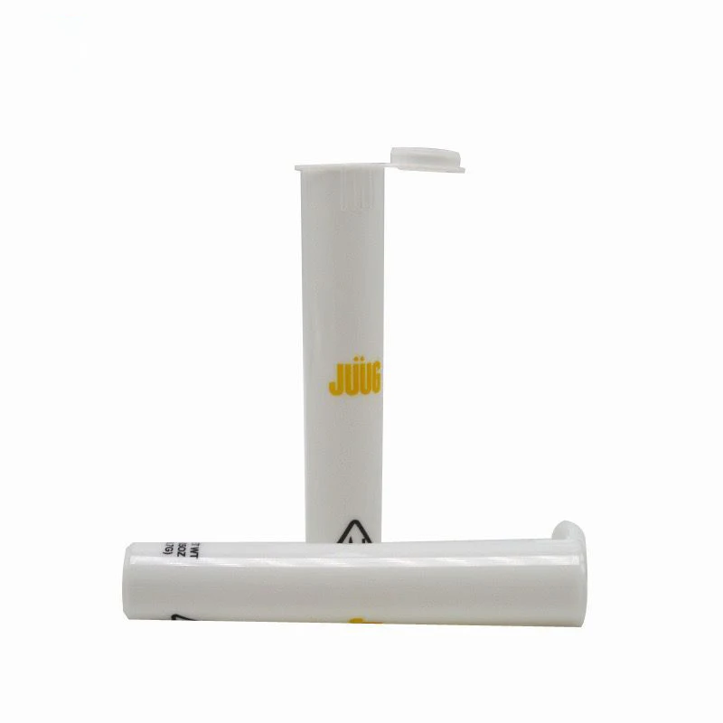 116mm Plastic Tobacco Cigarette Jar Pre roll Plastic Tube With ChildProof Flip Top Smoke Tube
