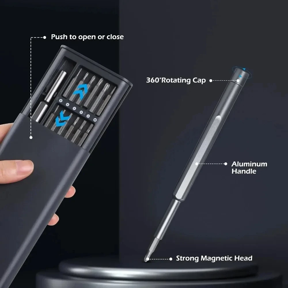 24 in 1 Precision Screwdriver Set Multifunction Maintenance Disassembly Tool Suitable for Phone Watch Camera Glasses Sets