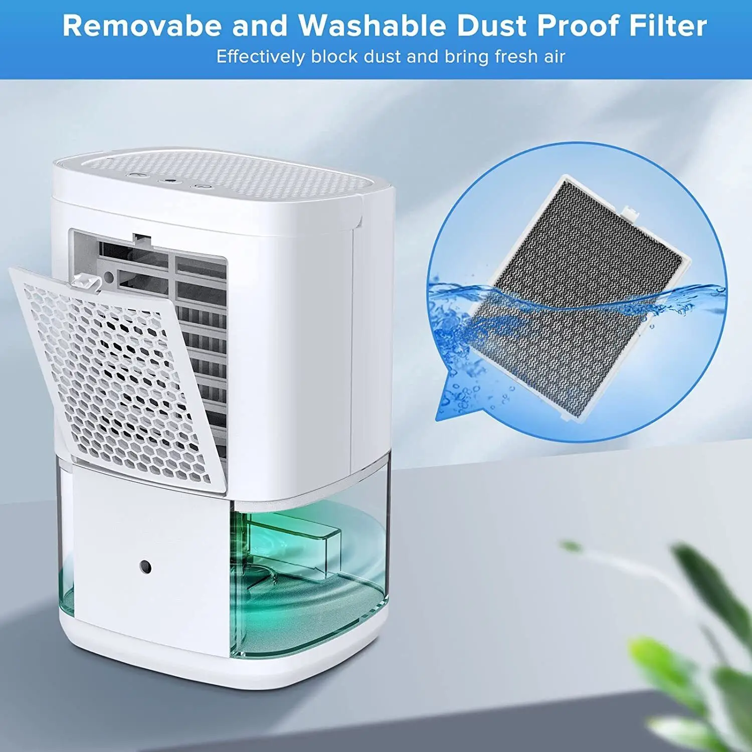 Haijieer 350ML/D Dehumidification capacity Dehumidifier Small household indoor basement dry moisture absorbent clothes dryer