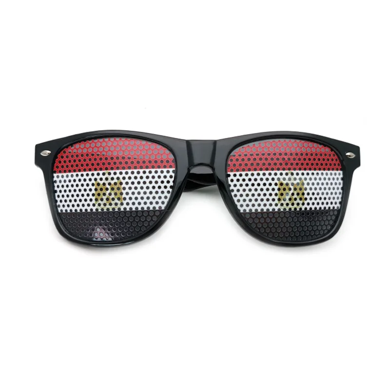 High Quality Sweden Country Flag country sun glasses Cheap Promotion Pinhole glasses