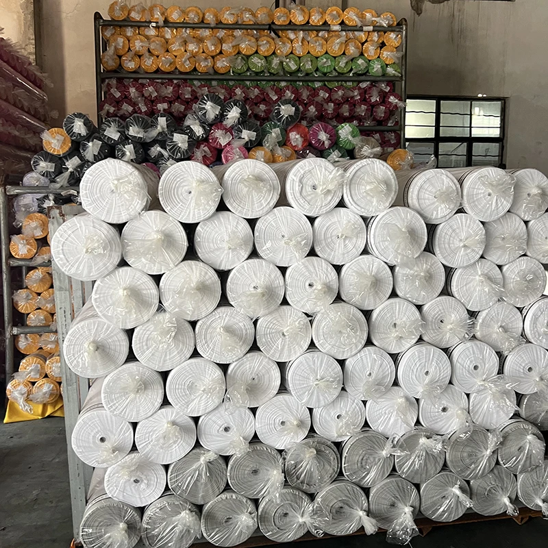 High Quality Cheap Price Plain Polyester Blackout Linen Stock Microfiber Fabrics for Curtain Bedding 220cm Fabric