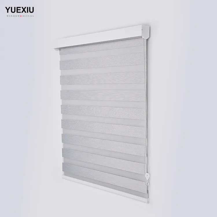 Factory Customized Horizontal Roller Curtain Shade Blackout Window Manual Zebra Blinds For Indoor