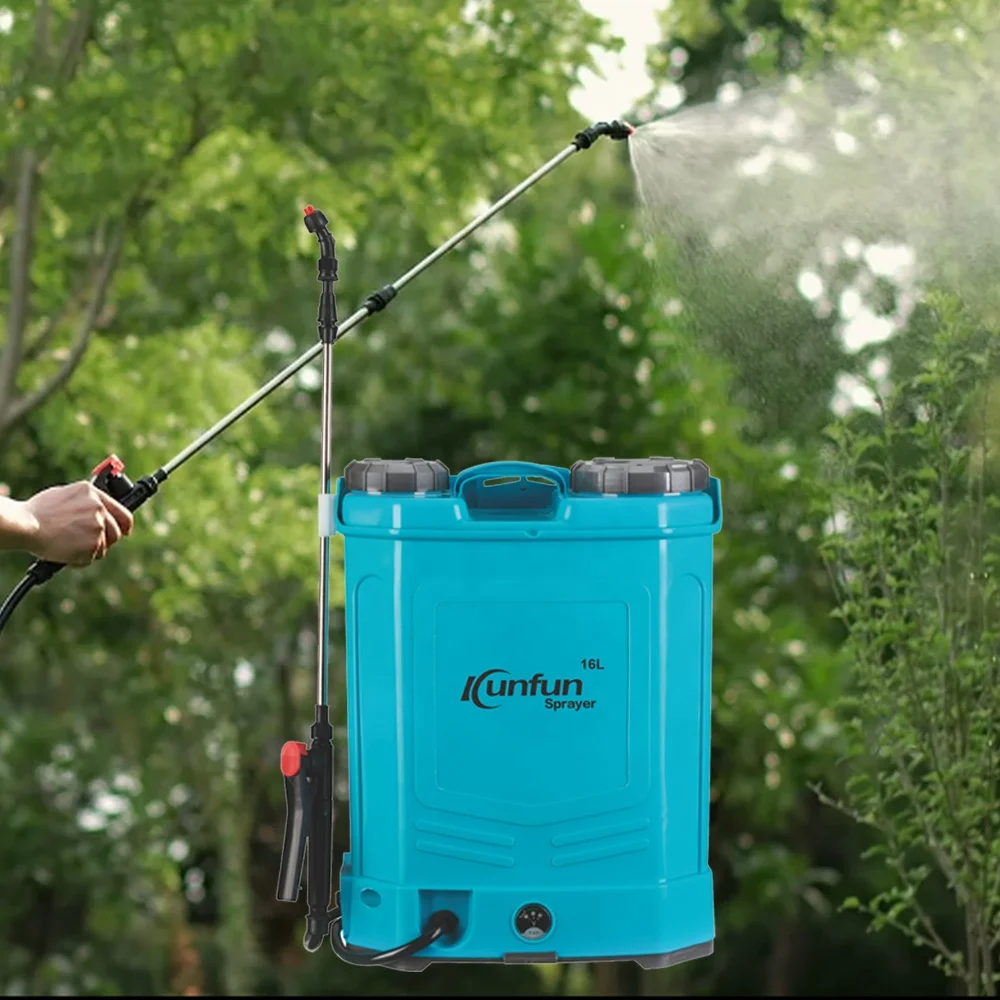 KUNFUN 16L Motorized Knapsack Agricultural Electric Sprayer
