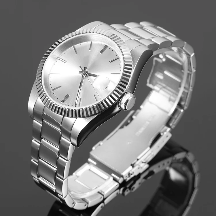 BOMAXE automatic watches men clock fashion watch custom logo casual luxury stainless steel watch